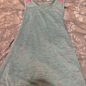 Nike Green and Red Dri-FIT Running Top